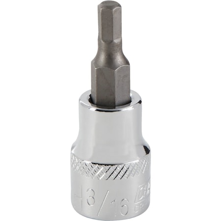 Channellock 3/8 In. Drive 3/16 In. 6-Point Standard Hex Bit Socket 371165
